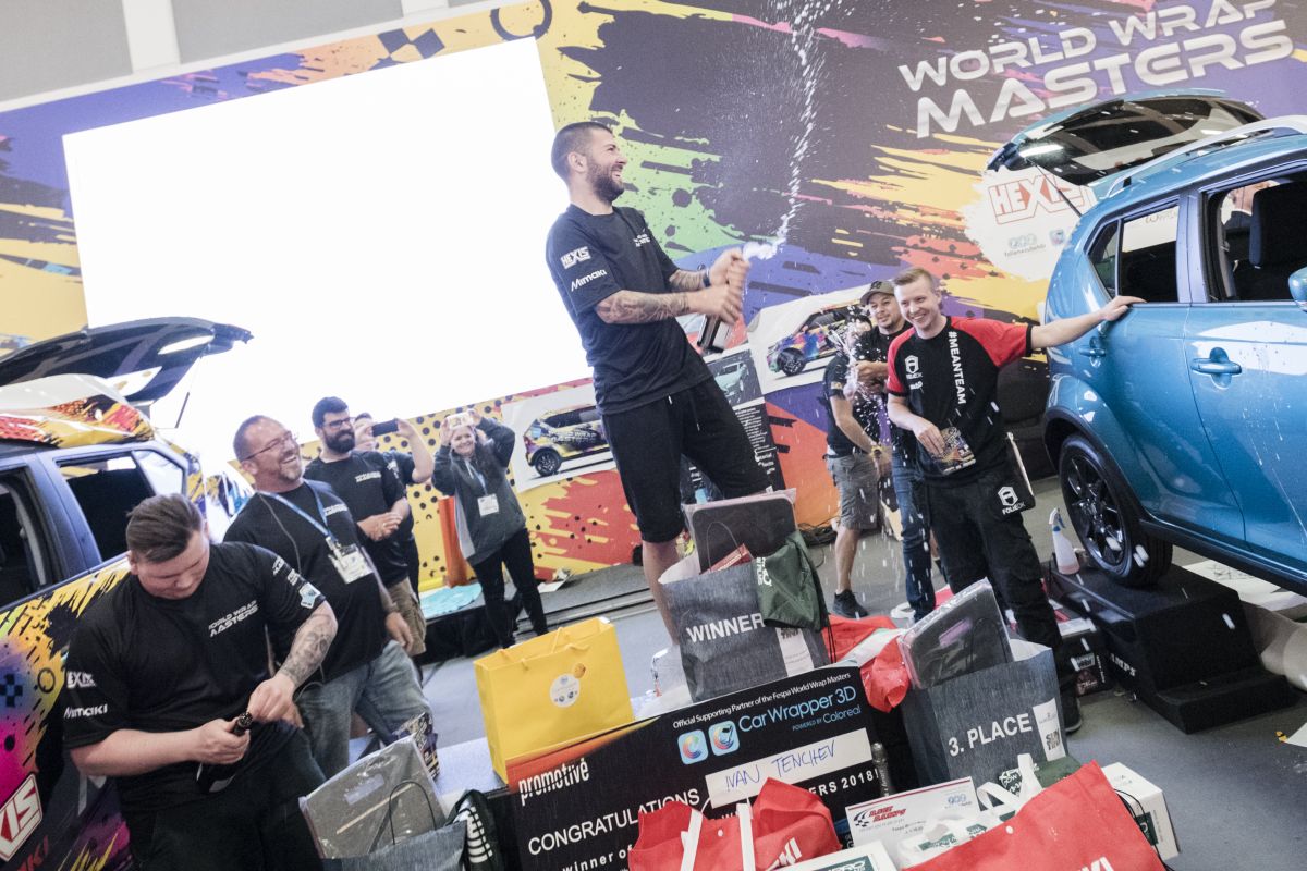 Le vainqueur du concours de covering de Fespa : World Wrap Masters