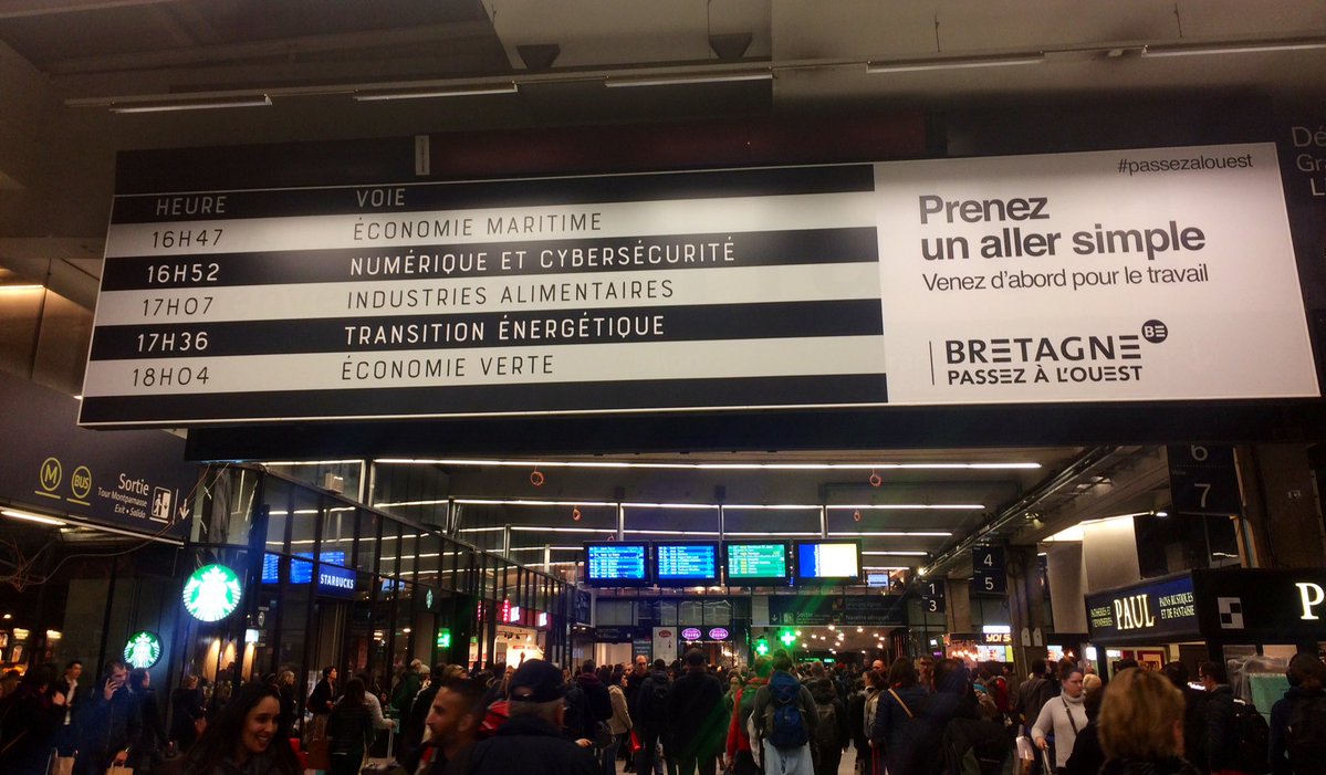Bâche événementielle gare Montparnasse 